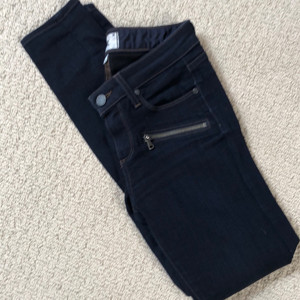 PAIGE indio zip skinny size 26